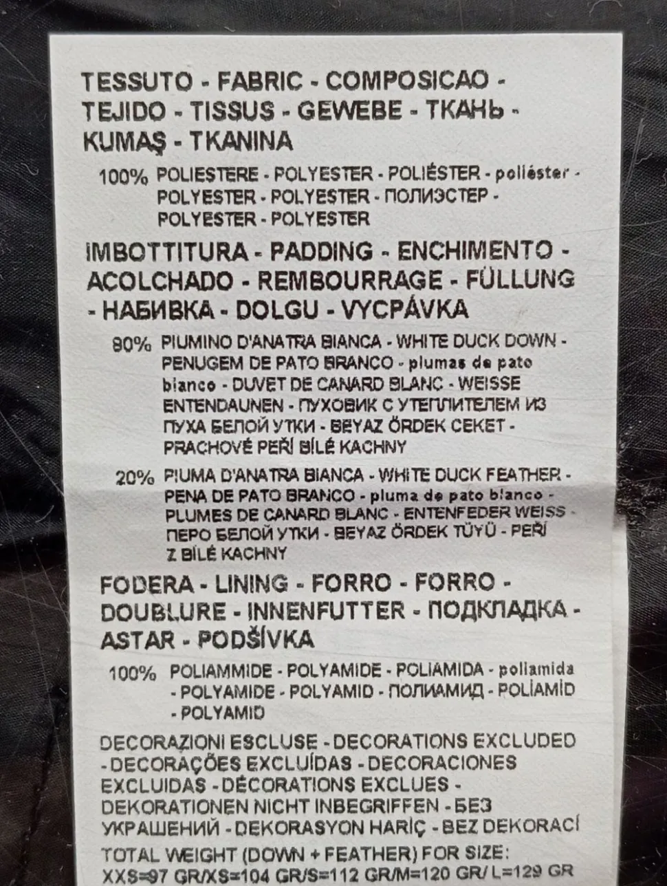 Daunenjacke Größe 38