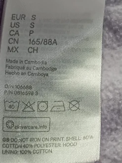 Kapuzensweatshirt Größe 36