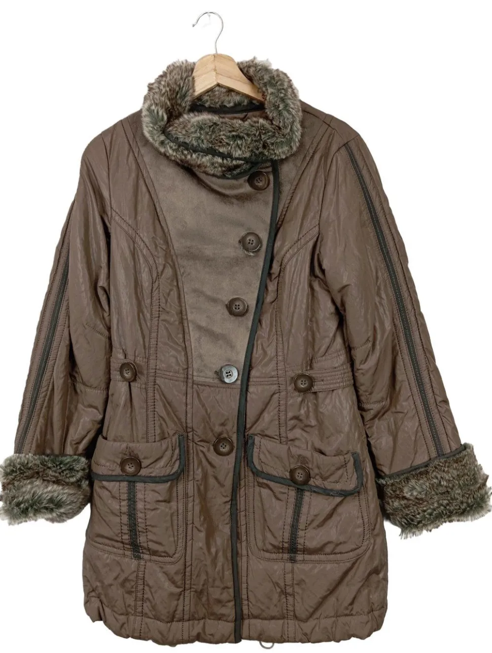 Kunstfelljacke Größe 34