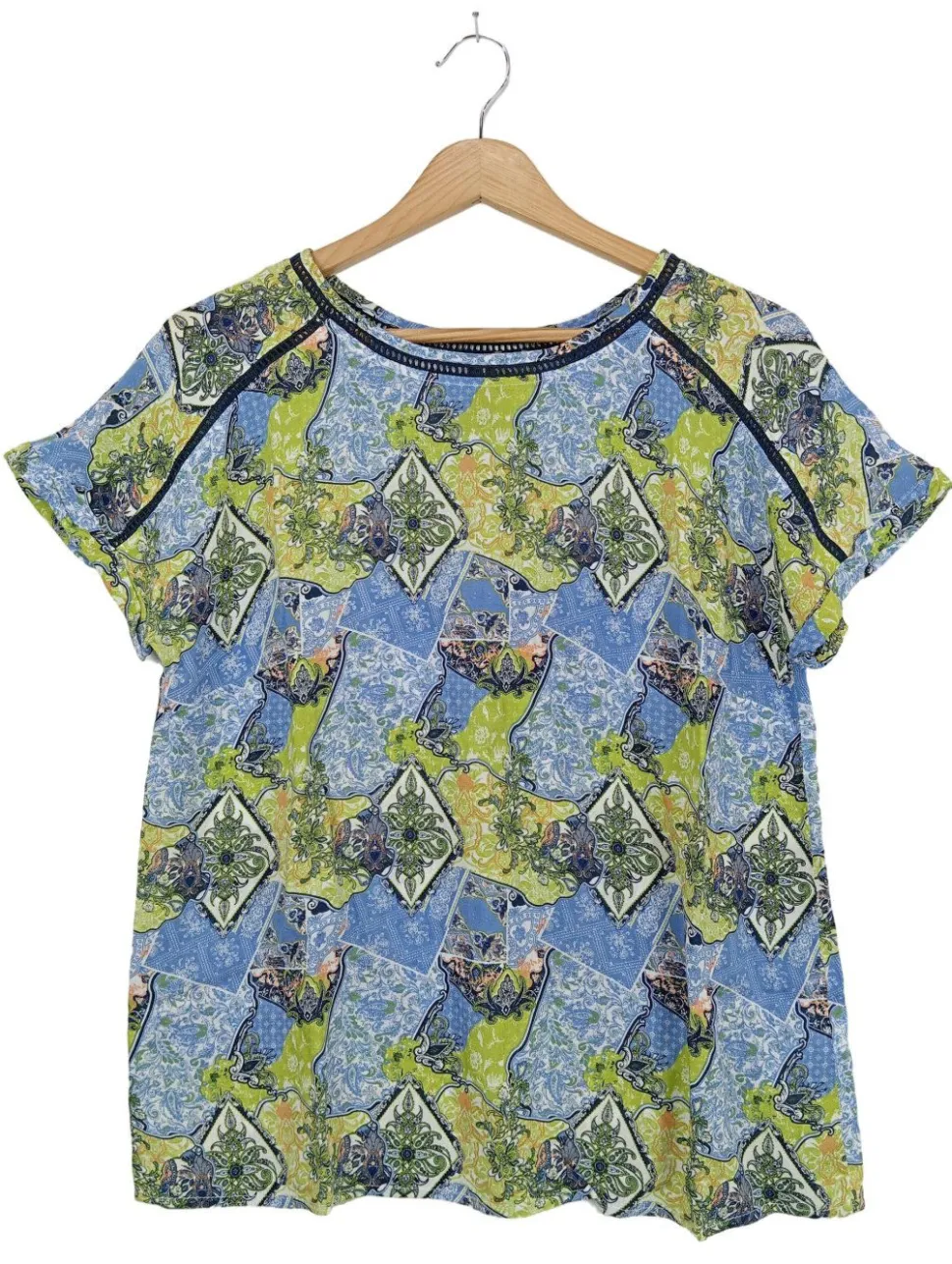 Kurzarm-Bluse Größe 36