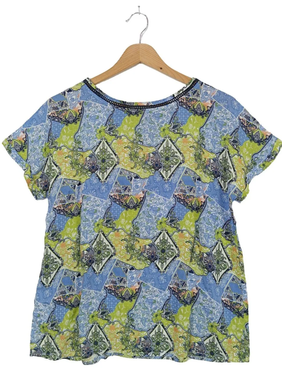 Kurzarm-Bluse Größe 36