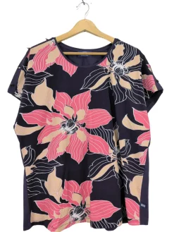 Kurzarm-Bluse Größe 48