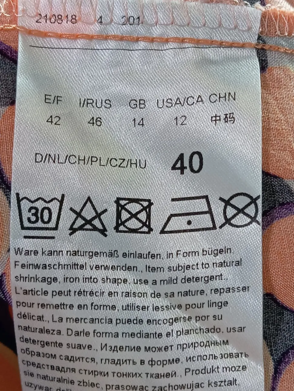 Langarm-Bluse Größe 40