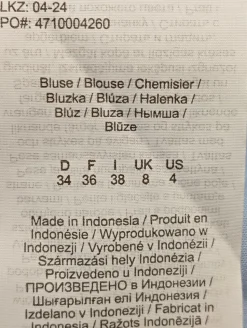 Langarmhemd Größe 34