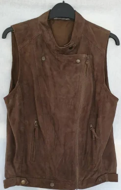 Lederweste Größe 38