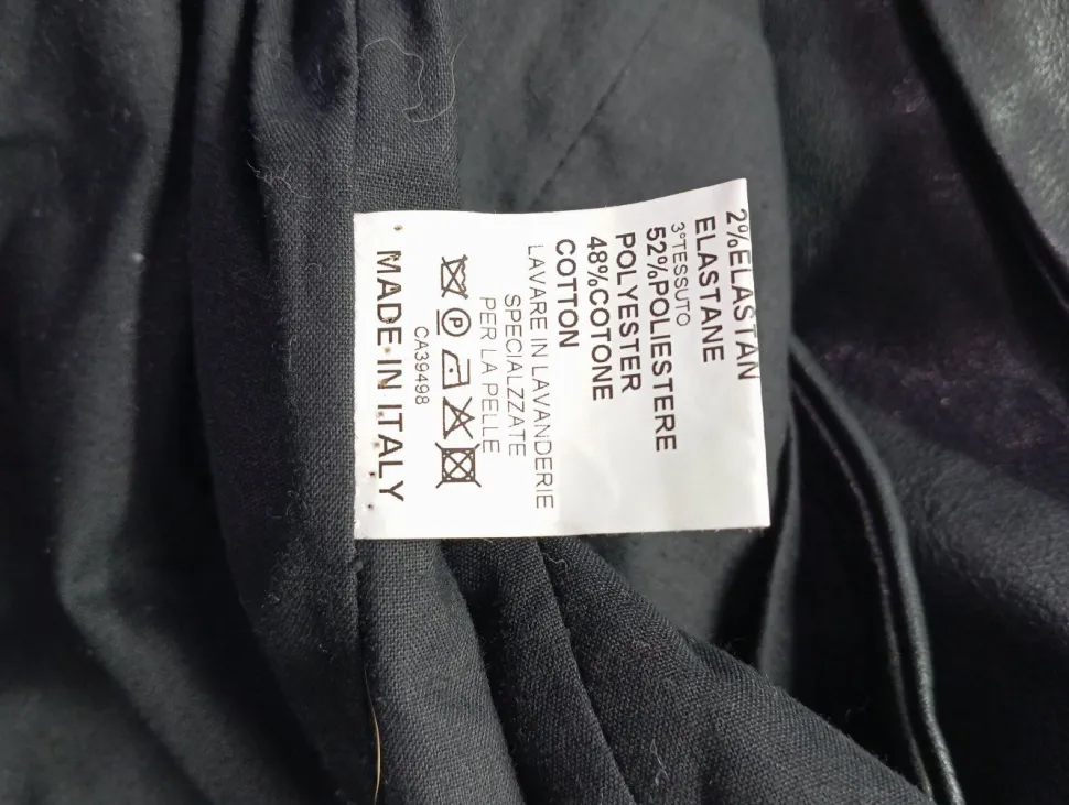 Lederweste Größe 38