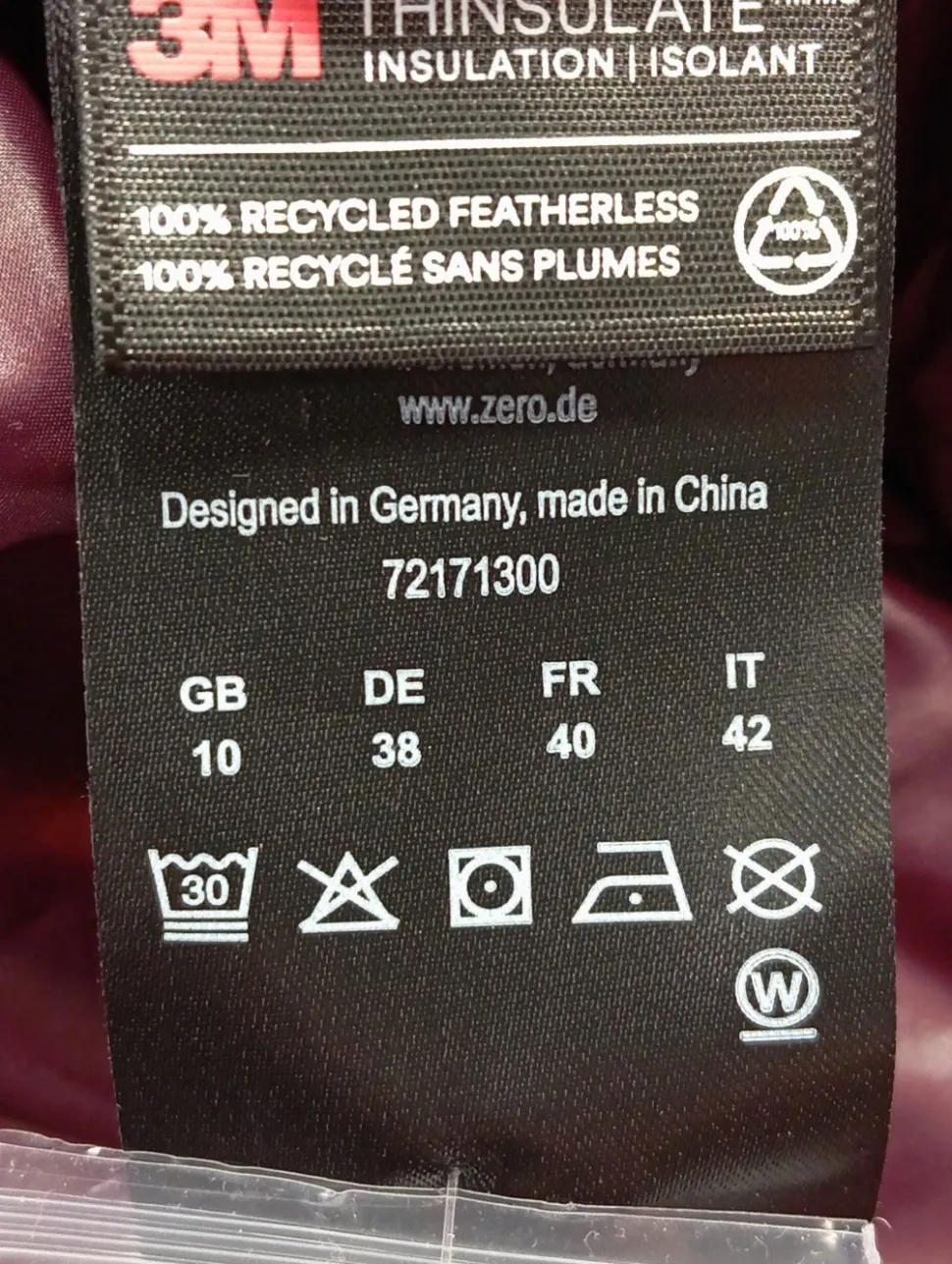 Steppweste Größe 38